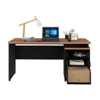 Escrivaninha Mesa Escritório 150cm 3 Gavetas Flex Multimóveis Cr25316 Sevilha Preto - 6