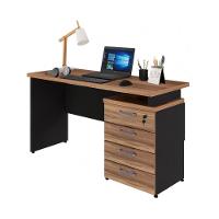 Escrivaninha Mesa Escritório 135cm 4 Gavetas Flex Multimóveis Cr25314 Sevilha Preto - 2