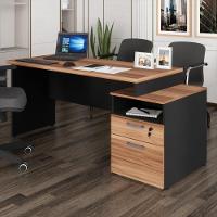 Escrivaninha Mesa De Escritório 172cm 2 Gavetas Flex Multimóveis Cr25309 Sevilha Preto - 1