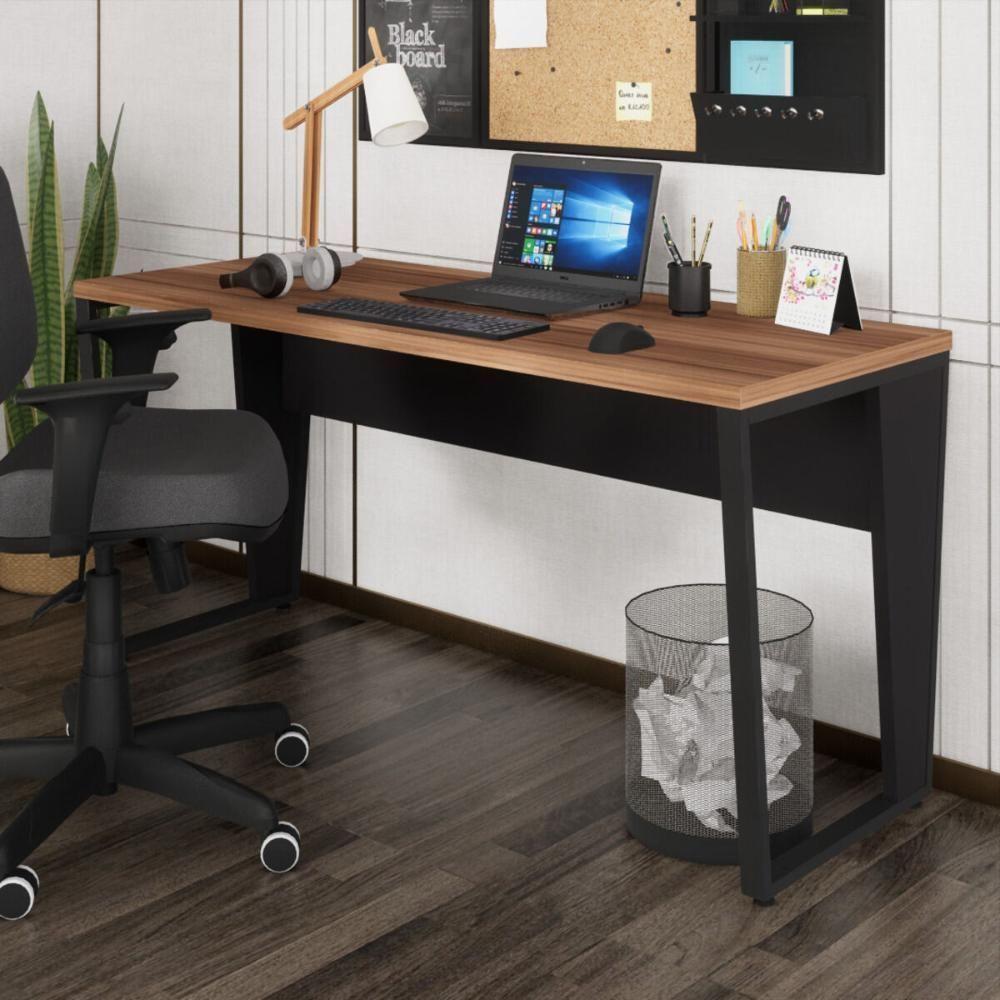 Escrivaninha Mesa De Escritório 150cm Multimóveis Cr25329 Sevilha Preto - 1