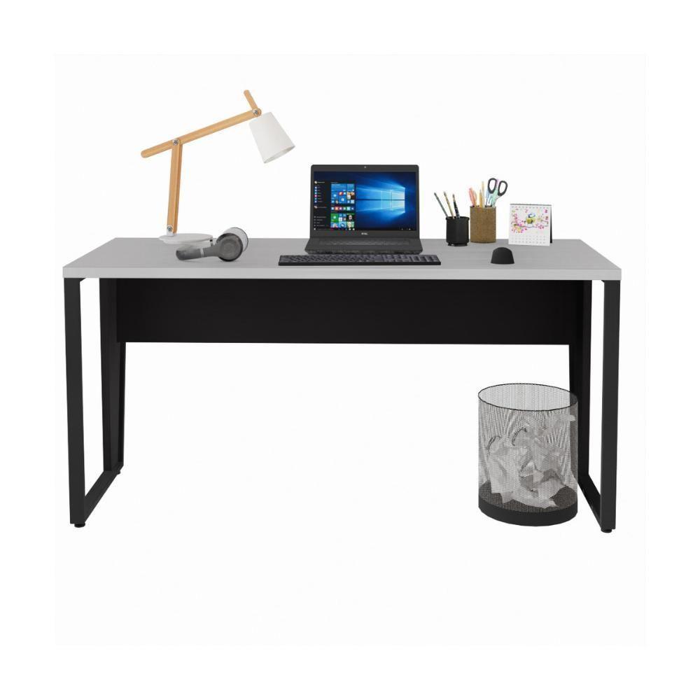 Escrivaninha Mesa De Escritório 150cm Multimóveis Cr25329 Cinza Preto - 5