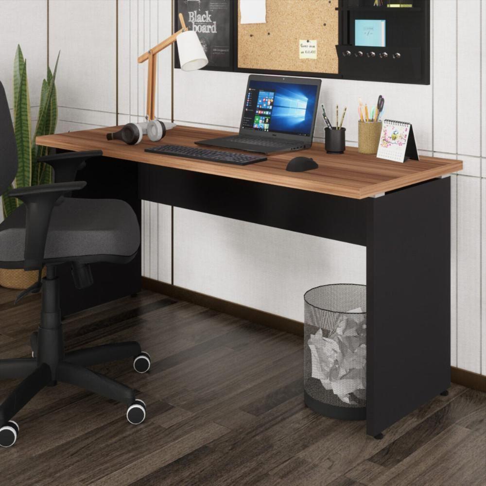 Escrivaninha Mesa De Escritório 150cm Multimóveis Cr25318 Sevilha Preto - 1