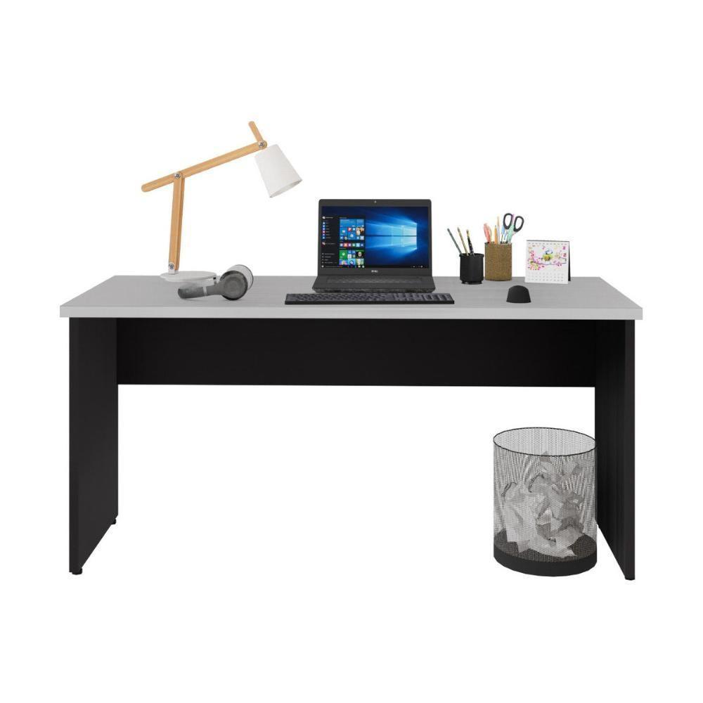 Escrivaninha Mesa De Escritório 150cm Multimóveis Cr25318 Cinza Preto - 5