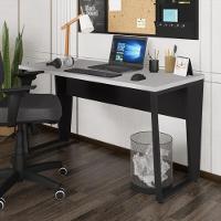 Escrivaninha Mesa De Escritório 135cm Multimóveis Cr25328 Cinza Preto - 1