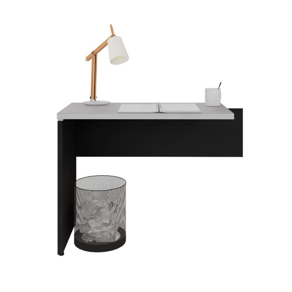 Mesa De Escritório Auxiliar 90cm Multimóveis Cr25305 Cinza Preto - 5