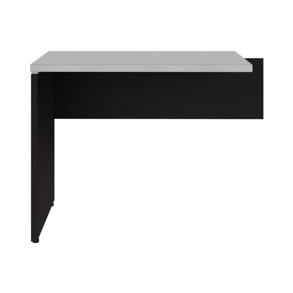 Mesa De Escritório Auxiliar 90cm Multimóveis Cr25305 Cinza Preto - 6