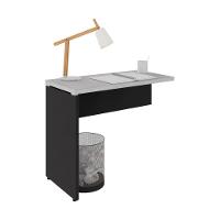 Mesa De Escritório Auxiliar 90cm Multimóveis Cr25305 Cinza Preto - 2