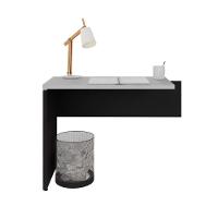 Mesa De Escritório Auxiliar 90cm Multimóveis Cr25305 Cinza Preto - 5