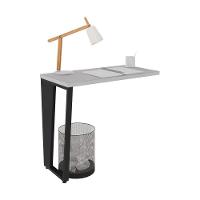 Mesa De Escritório Auxiliar 90cm Multimóveis Cr25306 Cinza Preto - 2