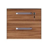 Gaveteiro Para Mesa De Escritório 33cm Com Chave 2 Gavetas Multimóveis Cr25304 Sevilha Preto - 6