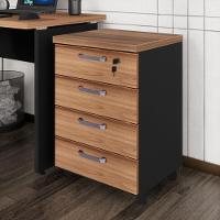 Gaveteiro De Escritório 46cm Com Chave 4 Gavetas E Rodízios Multimóveis Cr25303 Sevilha Preto - 1