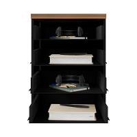 Gaveteiro De Escritório 46cm Com Chave 4 Gavetas E Rodízios Multimóveis Cr25303 Sevilha Preto - 5