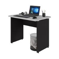 Escrivaninha Mesa Escritório 90cm Multimóveis Cr25319 Cinza Preto - 2