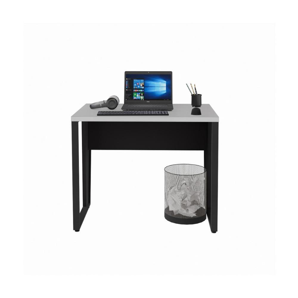 Escrivaninha Mesa Escritório 90cm Multimóveis Cr25326 Cinza Preto - 5