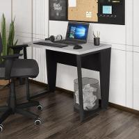Escrivaninha Mesa Escritório 90cm Multimóveis Cr25326 Cinza Preto - 1