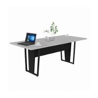 Mesa De Escritório Reunião 200cm Multimóveis Cr25332 Cinza Preto - 2