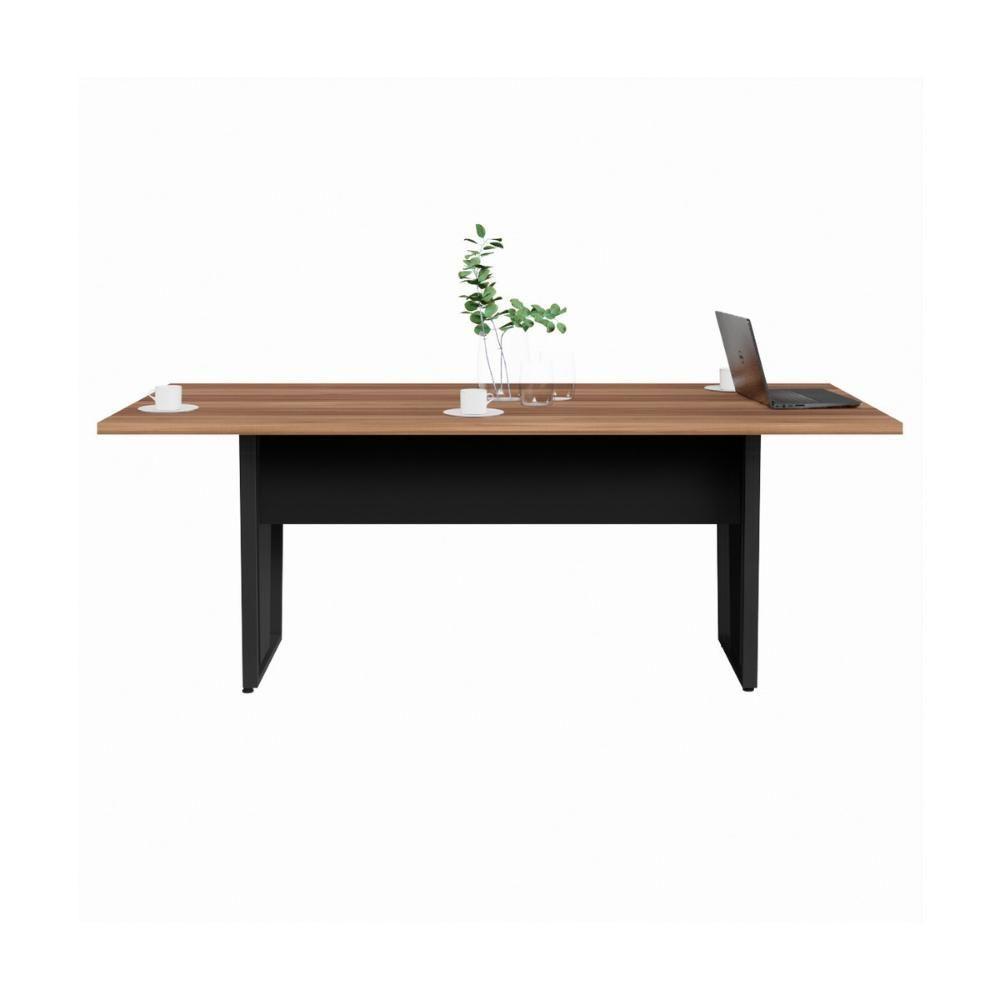 Mesa De Escritório Reunião 200cm Multimóveis Cr25332 Sevilha Preto - 5