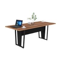 Mesa De Escritório Reunião 200cm Multimóveis Cr25332 Sevilha Preto - 2