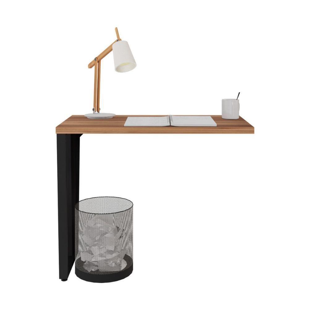 Mesa De Escritório Auxiliar 90cm Multimóveis Cr25306 Sevilha Preto - 5