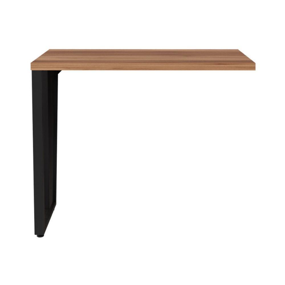 Mesa De Escritório Auxiliar 90cm Multimóveis Cr25306 Sevilha Preto - 6
