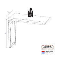 Mesa De Escritório Auxiliar 90cm Multimóveis Cr25306 Sevilha Preto