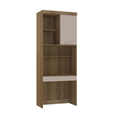 Bancada De Estudos Modulada 1 Porta 90cm Veneza Luciane Móve Avelã Pf/cinammon Pf