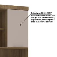 Bancada De Estudos Modulada 1 Porta 90cm Veneza Luciane Móve Avelã Pf/cinammon Pf - 5