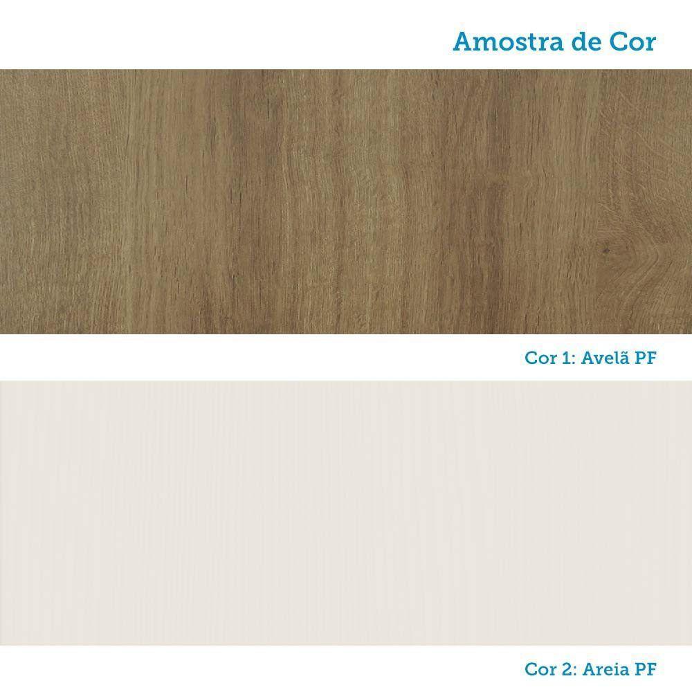 Balcão De Cozinha Com Tampo 40cm 1 Porta Diana Luciane Móvei Avelã/areia - 8