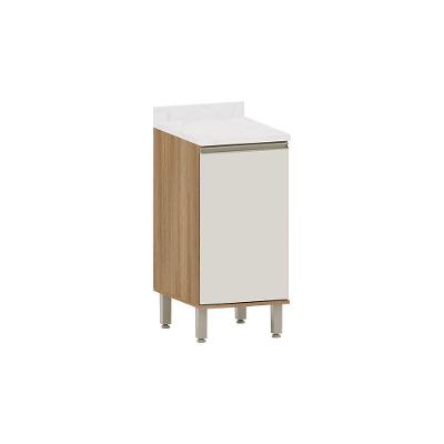 Balcão De Cozinha Com Tampo 40cm 1 Porta Diana Luciane Móvei Avelã/areia