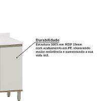 Balcão De Cozinha Com Tampo 40cm 1 Porta Diana Luciane Móvei Avelã/areia - 3