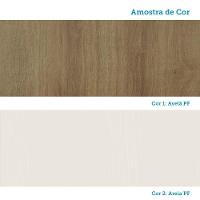 Balcão De Cozinha Com Tampo 40cm 1 Porta Diana Luciane Móvei Avelã/areia - 8