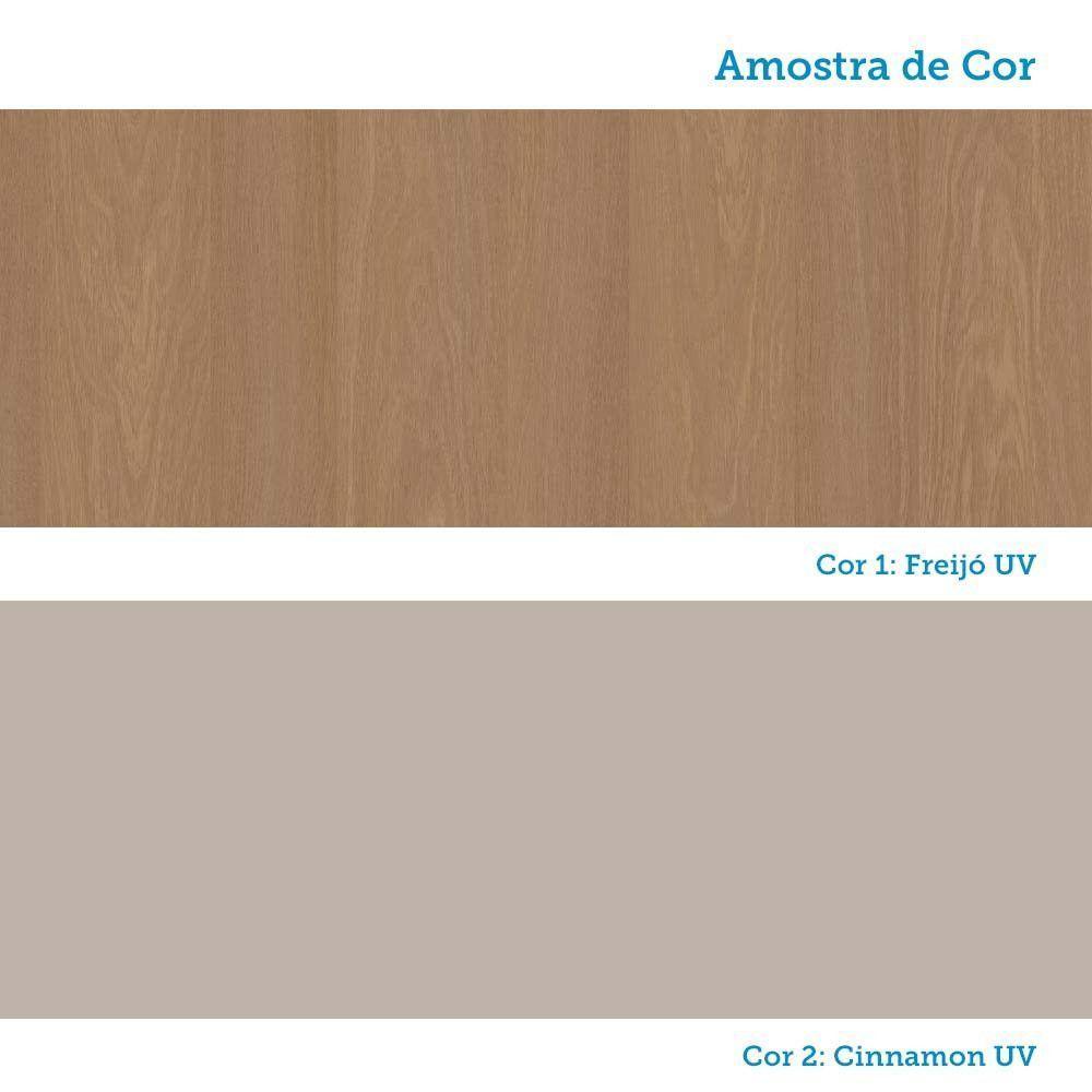 Balcão De Cozinha Para Pia 3 Pts Sem Tampo 120cm Duna Lucian Freijó/cinammon - 10