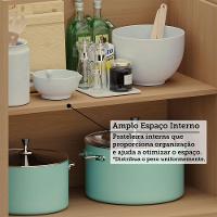 Balcão De Cozinha Para Pia 3 Pts Sem Tampo 120cm Duna Lucian Freijó/cinammon - 8