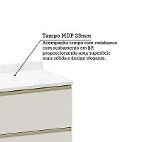 Balcão De Cozinha Com Tampo 70cm 1 Porta E 1 Gavetão Diana L Avelã/areia - 7