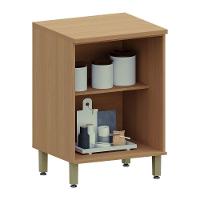 Balcão De Cozinha 2 Pts Tampo 60cm Duna Luciane Móveis Freijó/cinammon - 2