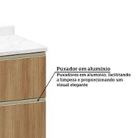 Balcão De Cozinha Com Tampo 70cm 1 Porta E 1 Gavetão Diana L Avelã/avelã - 6