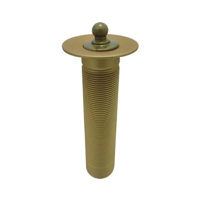 Válvula Escoamento Lavatório Banheiro Longa Para Cuba Sobrepor Dourado Gold Fosco Luxo Metal 7/8