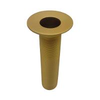 Válvula Escoamento Lavatório Banheiro Longa Para Cuba Sobrepor Dourado Gold Fosco Luxo Metal 7/8 - 5