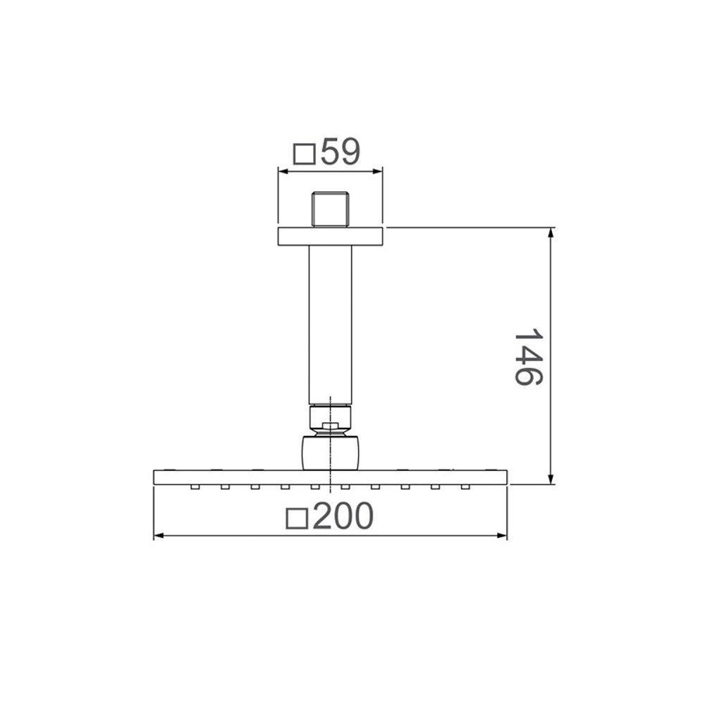 Chuveiro Lorenzetti Lorenquadra 5014 R16 De Teto Rose Gold - 2