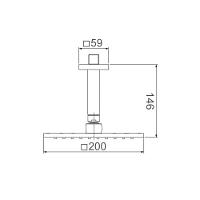 Chuveiro Lorenzetti Lorenquadra 5014 R16 De Teto Rose Gold - 2