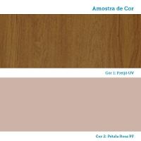 Bancada Ilha Com Tampo 2 Portas E 3 Gavetas Com Rodapé Class Freijó/petala Rosa - 7