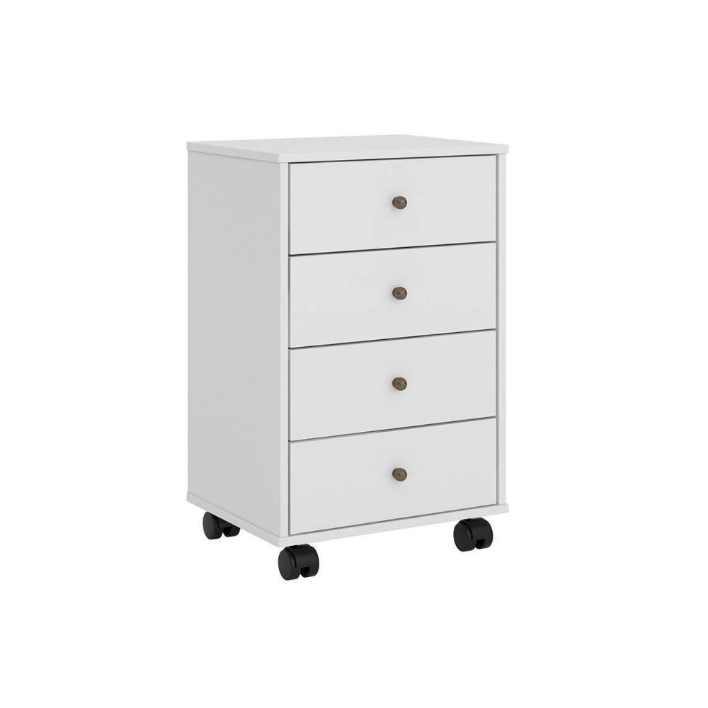 Gaveteiro P- Escritório Presence C- 4 Gavetas Amêndola Touch - Demóbile - 9