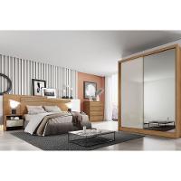 Cabeceira Cama Box Madeirado Casal Prime C- 2 Mesas E 2 Gavetas Cumaru-fendi 25 - Novo Horizonte - 3