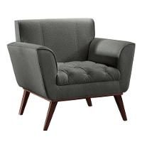 Conjunto - 2 Poltronas Lise Luxo Madeira Maciça Castellar Linho Cinza - 9