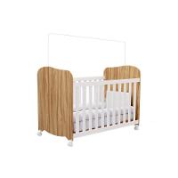 Berço Infantil Uli Branco-amendoa - Peroba - 1