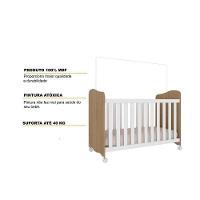 Berço Infantil Uli Branco-amendoa - Peroba - 2