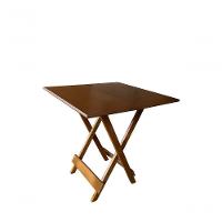 Conjunto Mesa Dobrável 70x70 Tampo Mdf E 4 Cadeiras Dobrável Retrátil Imbuia