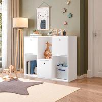 Estante Organizadora Mia Com 3 Nichos E 3 Caixas Removíveis Branco - 1