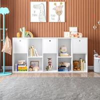 Estante Organizadora Maia Com 7 Nichos E 3 Caixas Removíveis Branco - 1