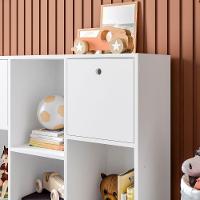 Estante Organizadora Maia Com 7 Nichos E 3 Caixas Removíveis Branco - 9